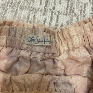 Love shack fancy pink skirt size 1